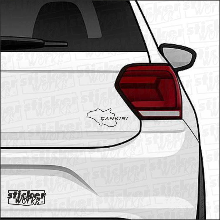 Çankırı il Harita Sticker – Şehir Aşkını Yansıt!