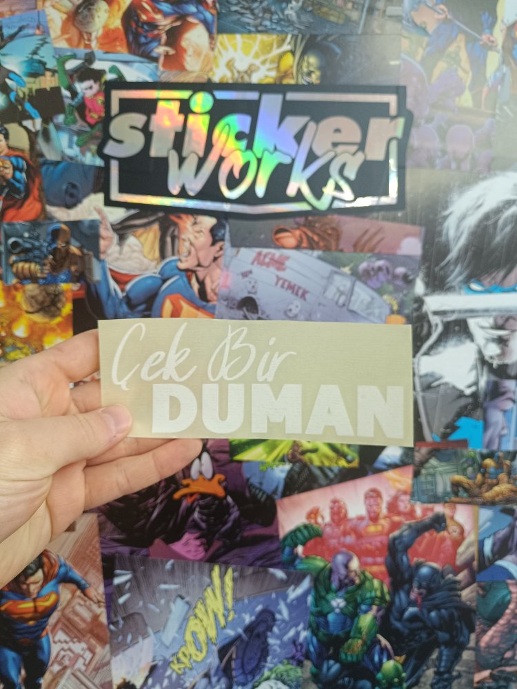 Çek Bir Duman Sticker 