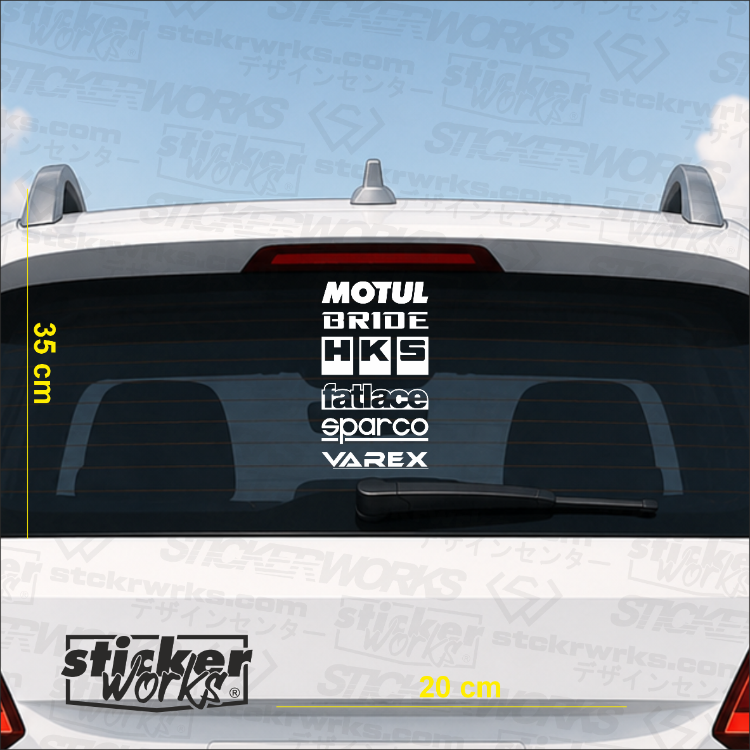 Premium Arka Cam Sticker Seti 5