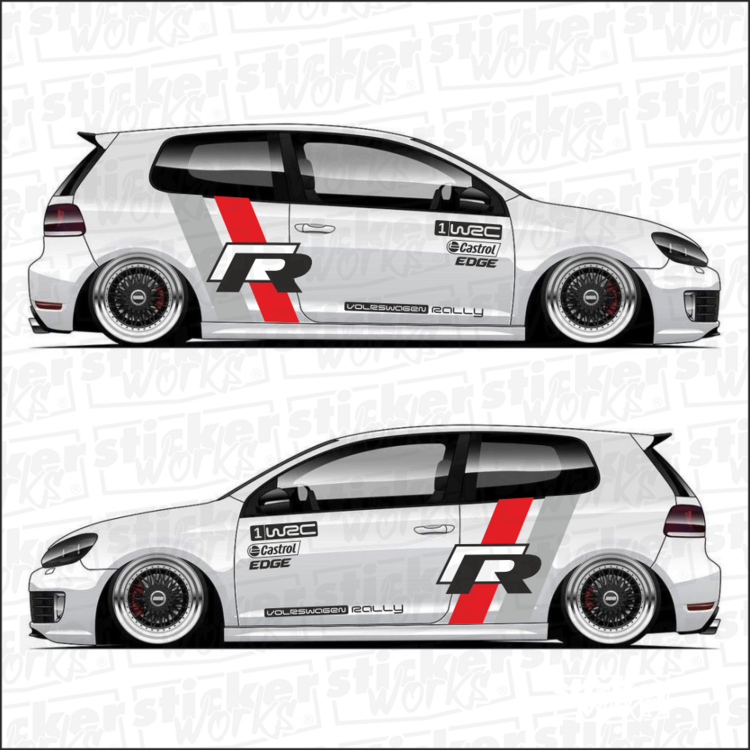 Volkswagen R Wrc Sticker