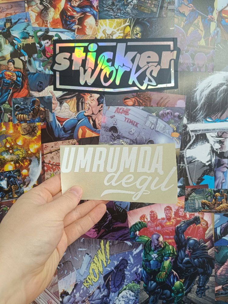 Umrumda Değil Sticker 