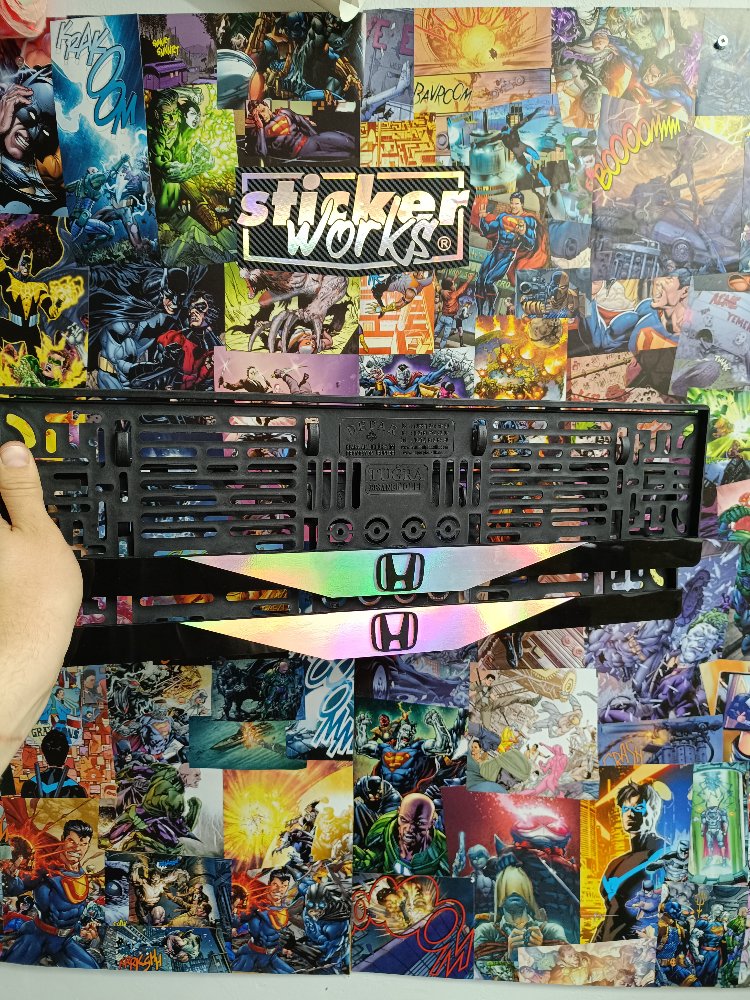 Honda Premium Kabartmalı Takmatik Plakalık