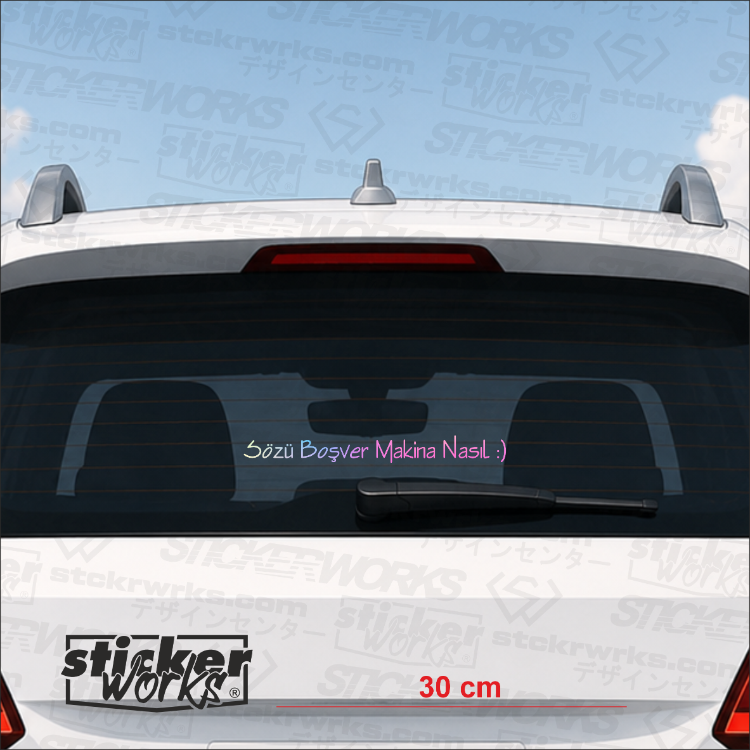Sözü Boşver Makina Nasıl :) Sticker