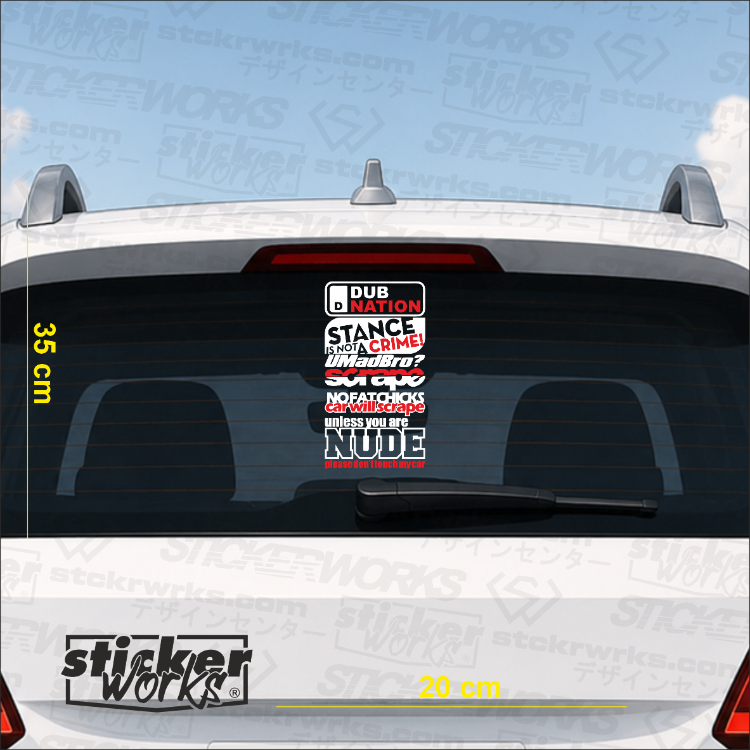 Premium Arka Cam Sticker Seti 3
