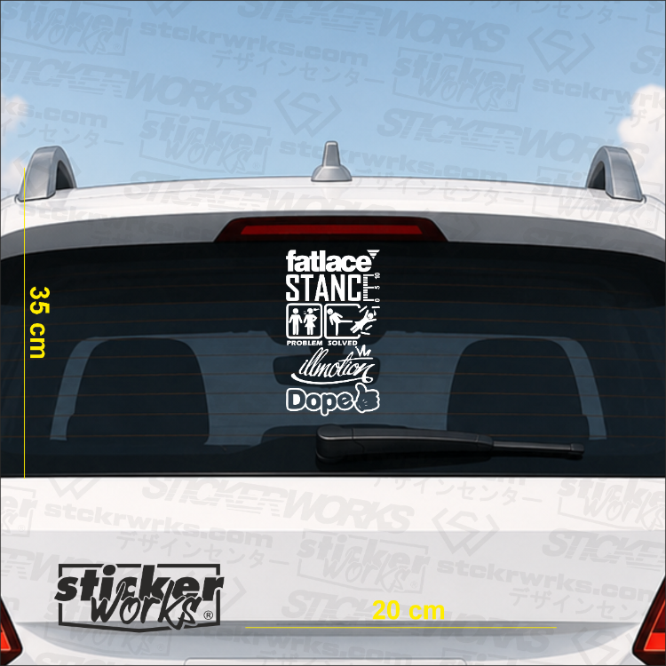 Premium Arka Cam Sticker Seti 4