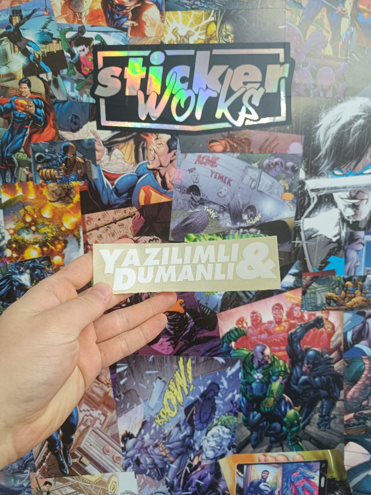Yazılımlı Dumanlı Sticker 