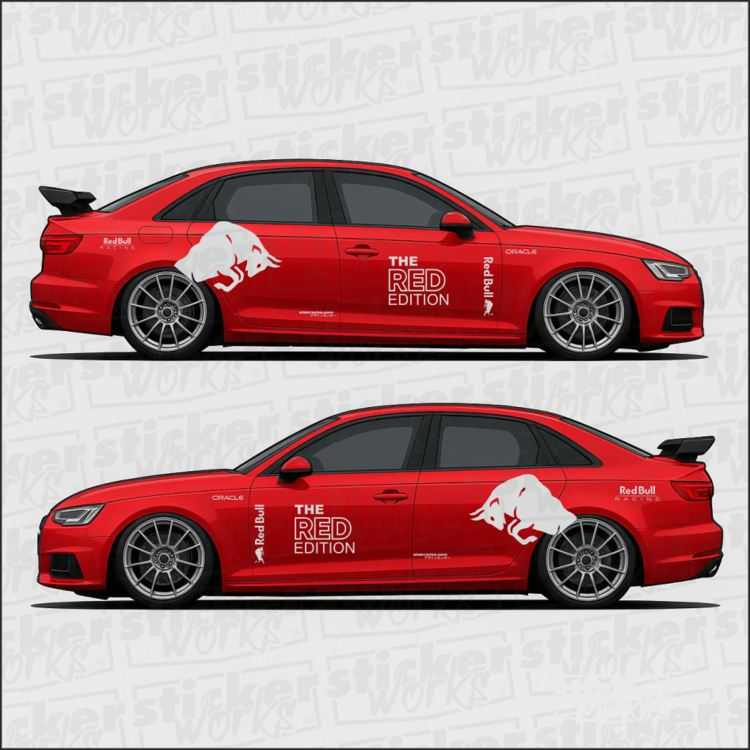 Red Bull The Edition Sticker – Yan Gövde Sticker Seti