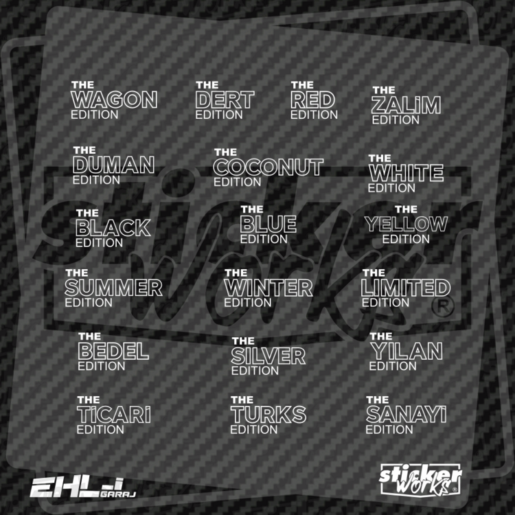 Red Bull The Edition Sticker – Yan Gövde Sticker Seti