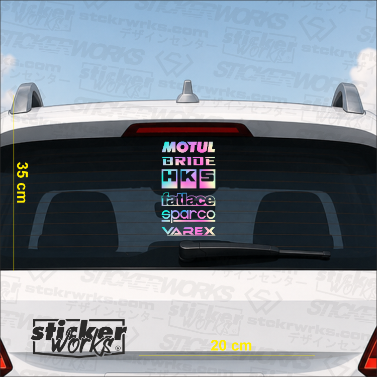 Premium Arka Cam Sticker Seti 5