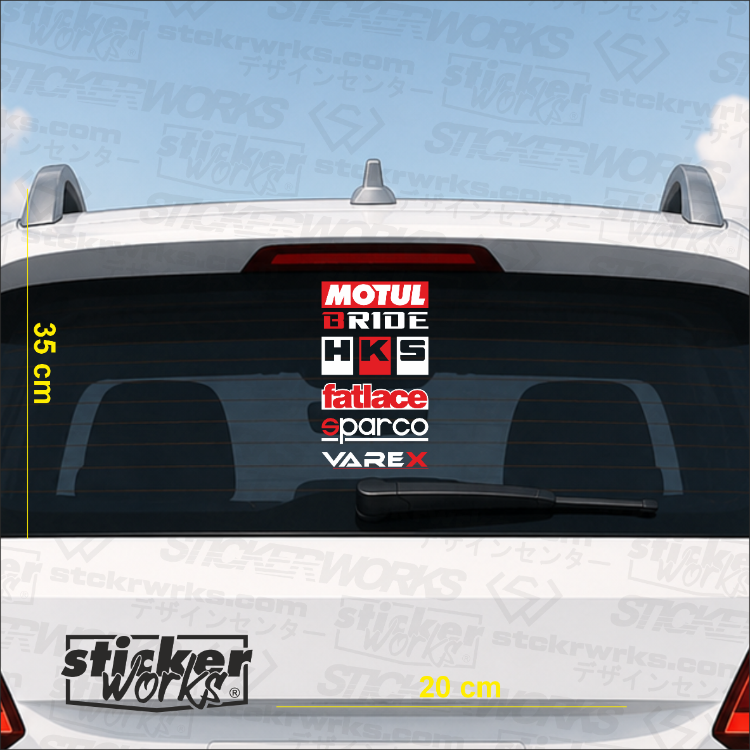 Premium Arka Cam Sticker Seti 5