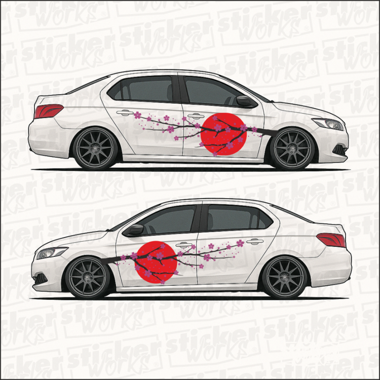 Sakura Sticker Uygulaması | Aracınıza Bahar Gibi Dokunuş!