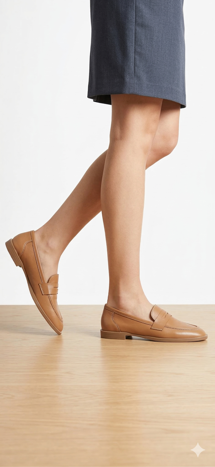 TABA Hakiki Deri Loafer Babet