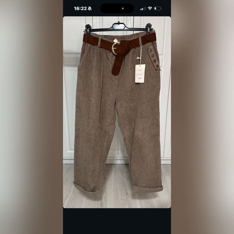 İtalyan Coton Kadife Pantolon
