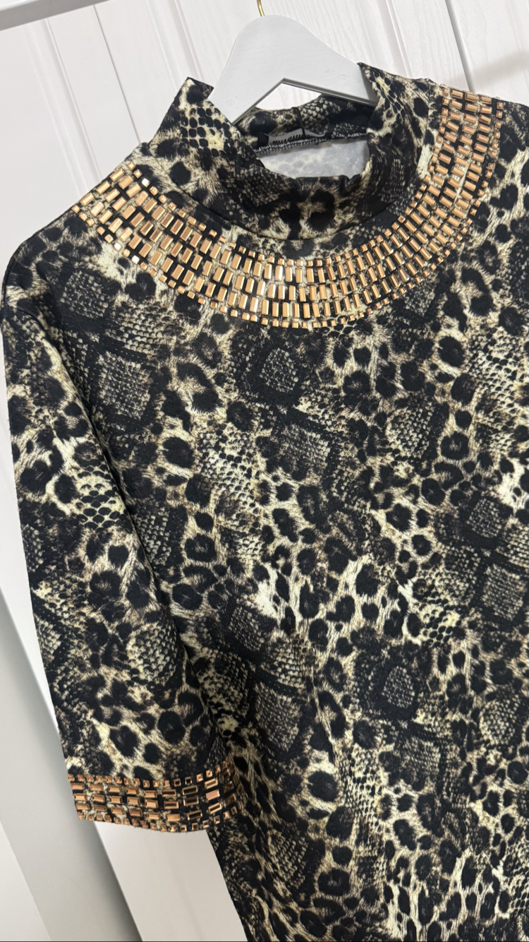 Taşlı Sweat Bluz
