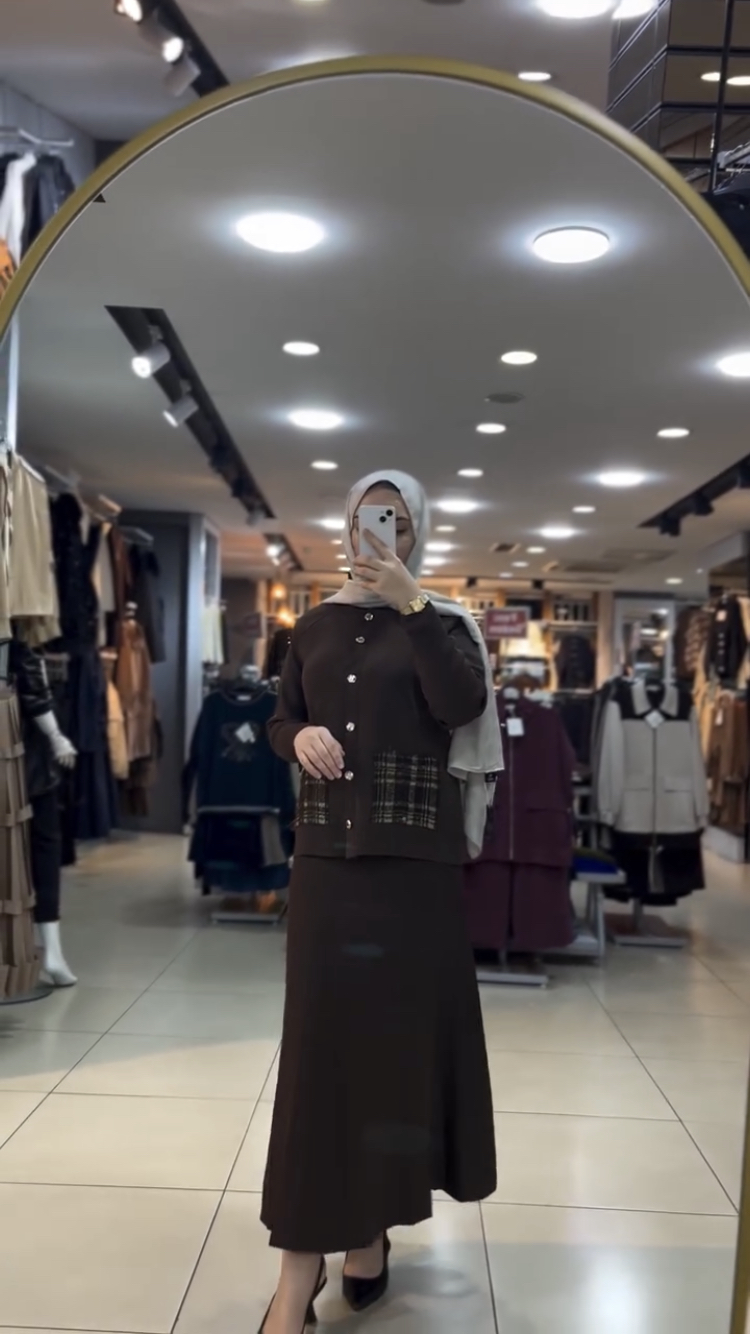 ikili takım içlik elbise ve hırka