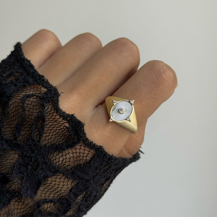eloa vintage yüzük | altın kaplama
