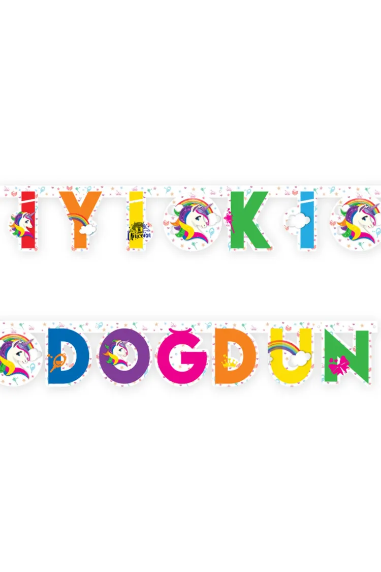RAINBOW UNICORN İYİKİ DOĞDUN SET