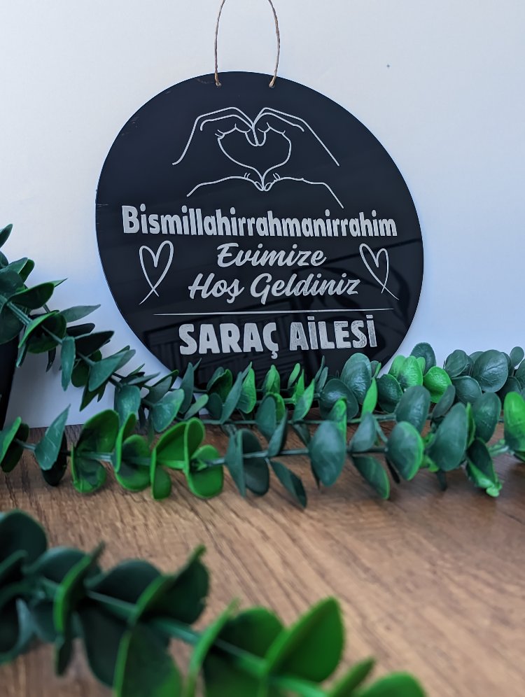 Siyah Gümüş Kapı Süsü