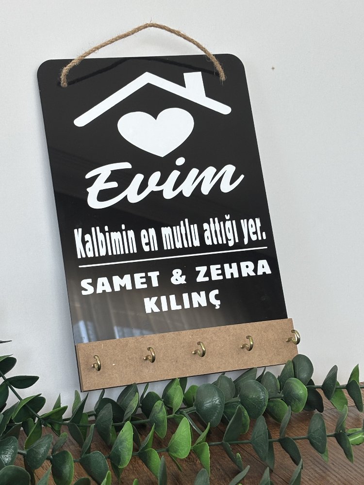 Siyah Anahtarlık Askılığı