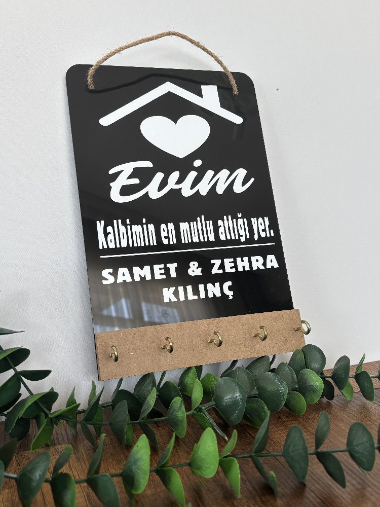 Siyah Anahtarlık Askılığı