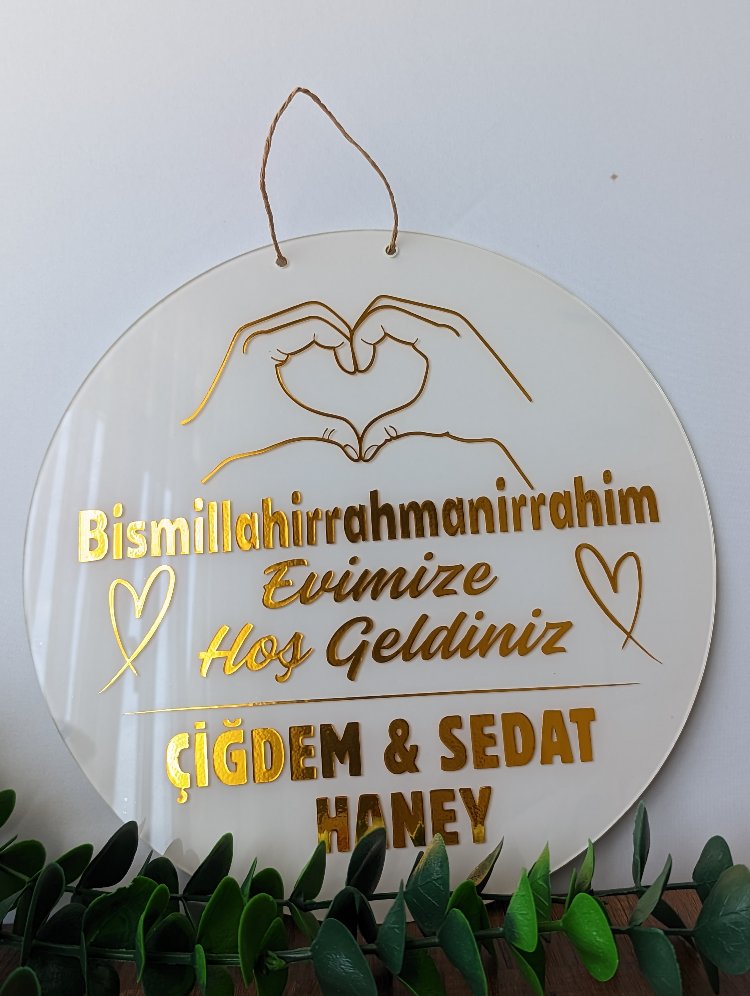 Krem Gold Kapı Süsü