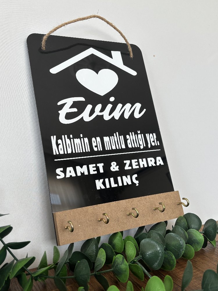 Siyah Anahtarlık Askılığı