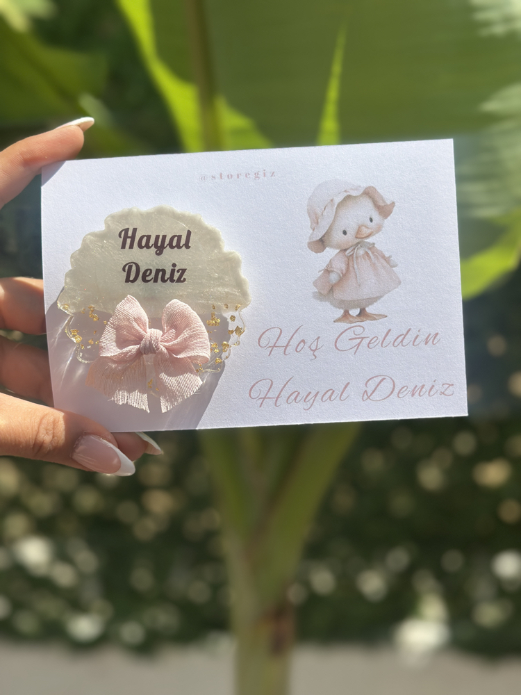 (20 adet) Kurdeleli Epoksi Magnet Kartlı