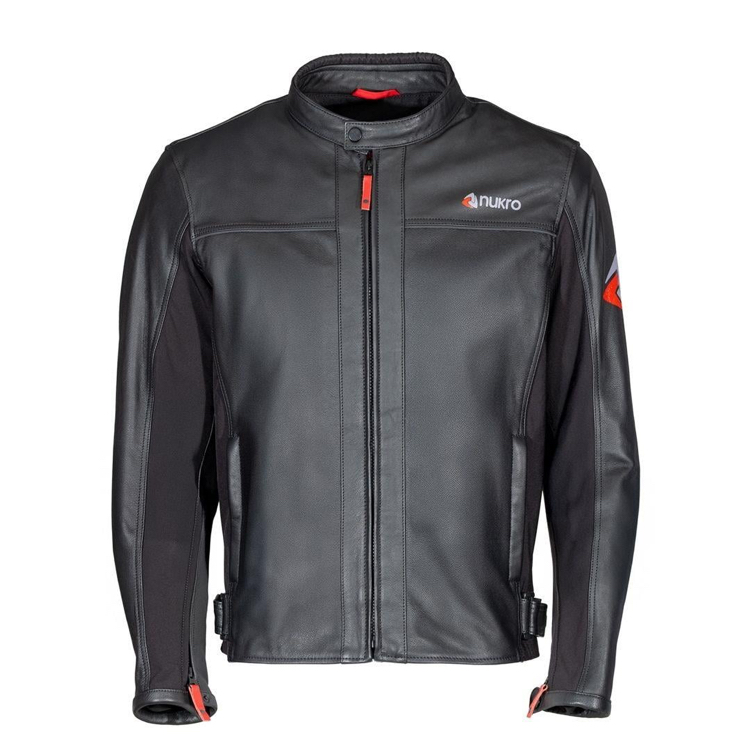 Nukrowear Street Korumalı Deri Motosiklet Montu