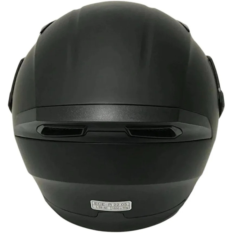 JK-902 Kask Çeneden Açılır Güneş Gözlüklü Mat Siyah