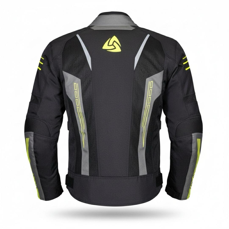 Nukrowear Guardio Sarı Erkek 3 Mevsim Motosiklet Ceketi