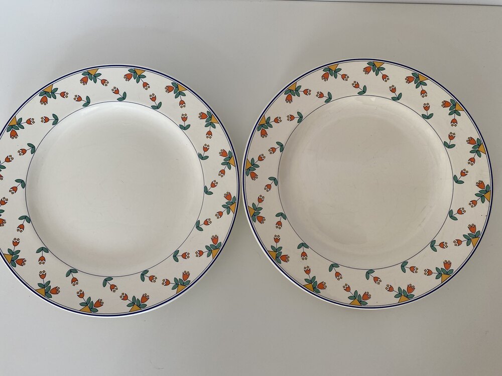 Lale Desenli Tabak Seti
