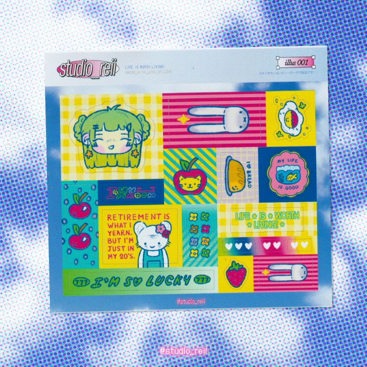'illus' sticker