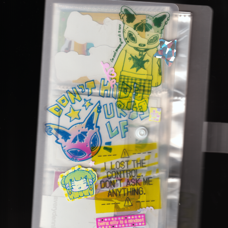 'im not' şeffaf sticker