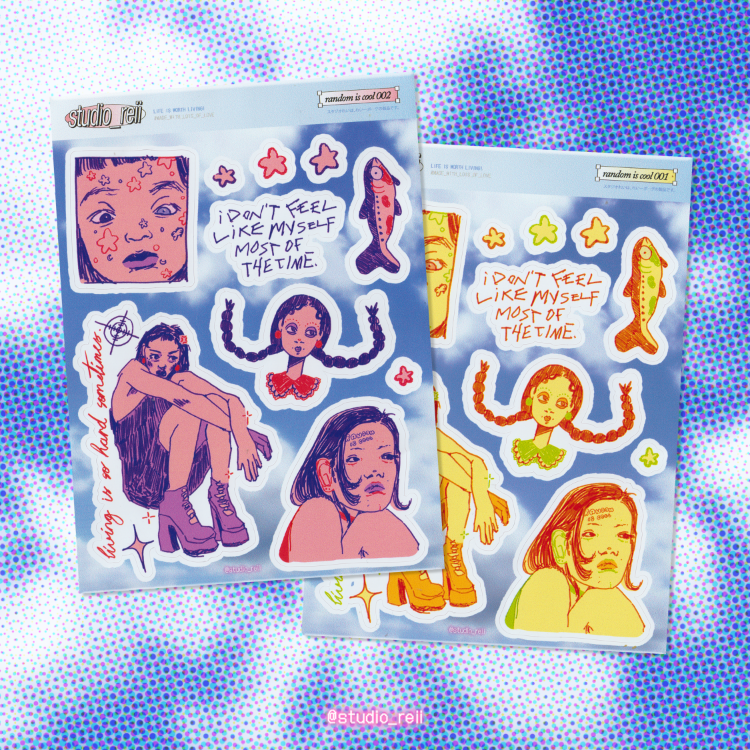 'random is cool' sticker
