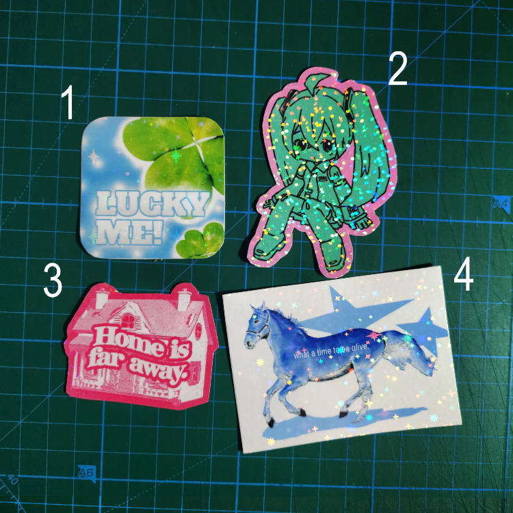[parıltılı] tekli stickerlar 2