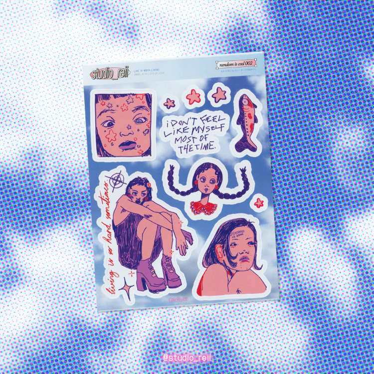 'random is cool' sticker
