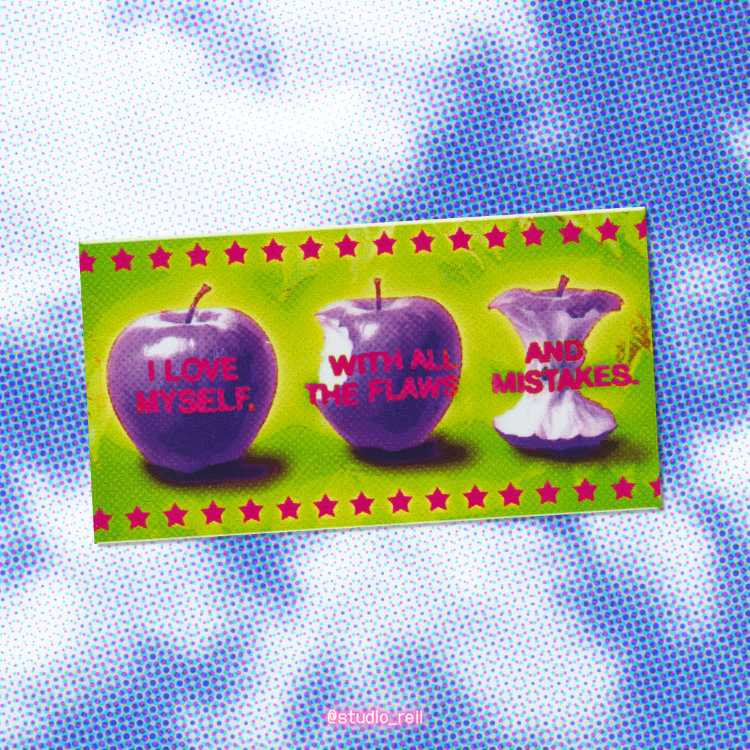 ' i love myself' tekli sticker