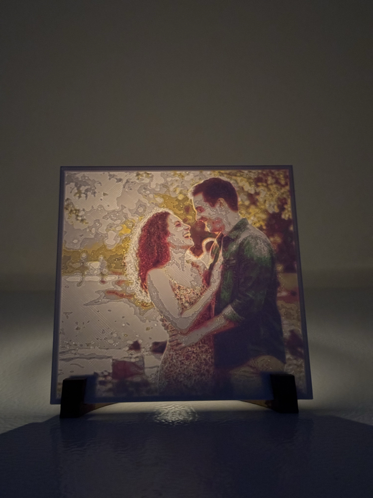 Işıltılı Anı Tablosu | Kişiye Özel 3D Baskı Gece Lambası