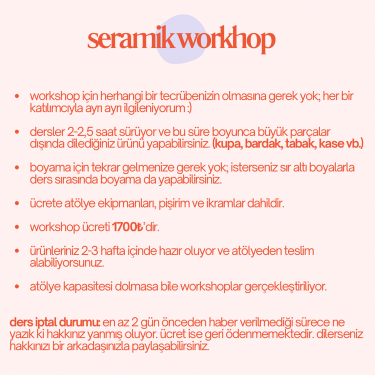 seramik workshop