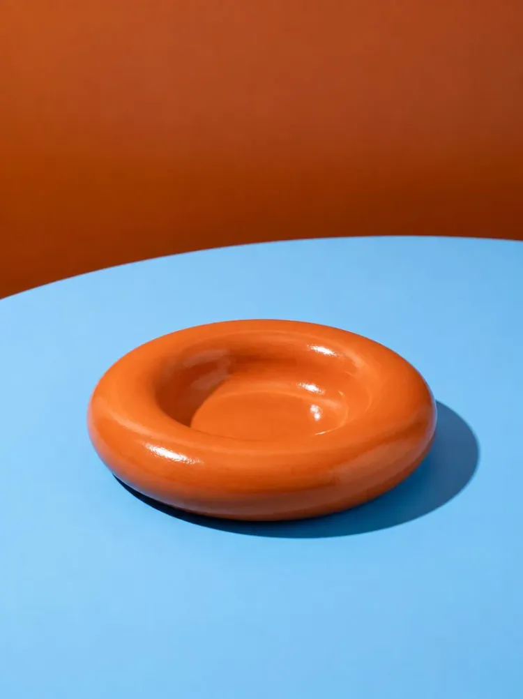 Doughnut Dekoratif Takı Tabağı Turuncu