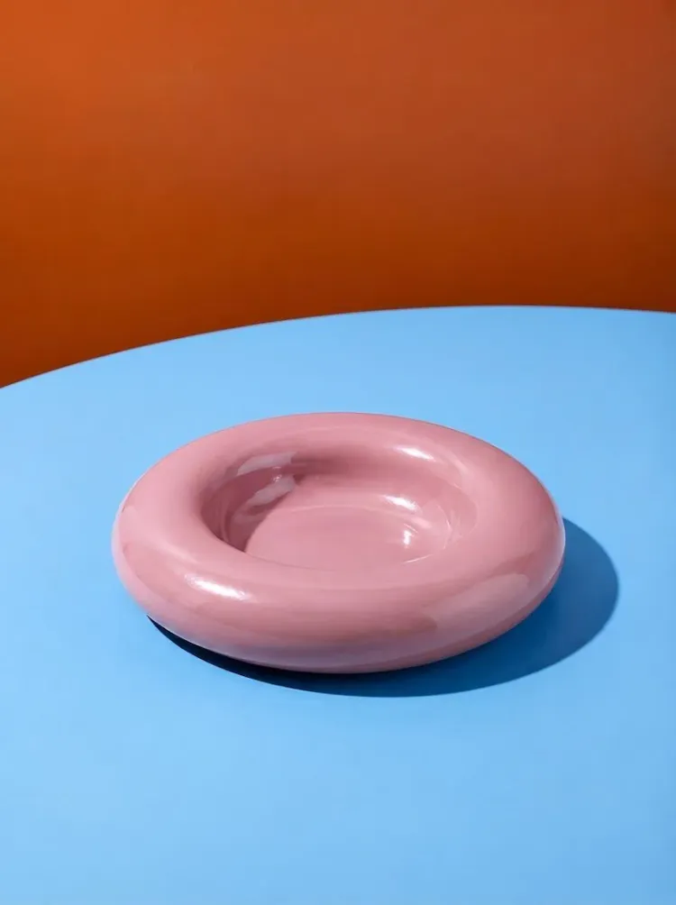 Doughnut Dekoratif Takı Tabağı Pembe