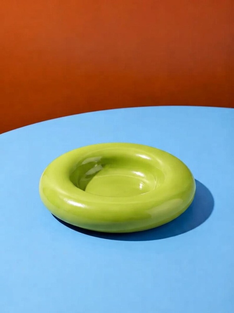 Doughnut Dekoratif Takı Tabağı Fıstık Yeşili