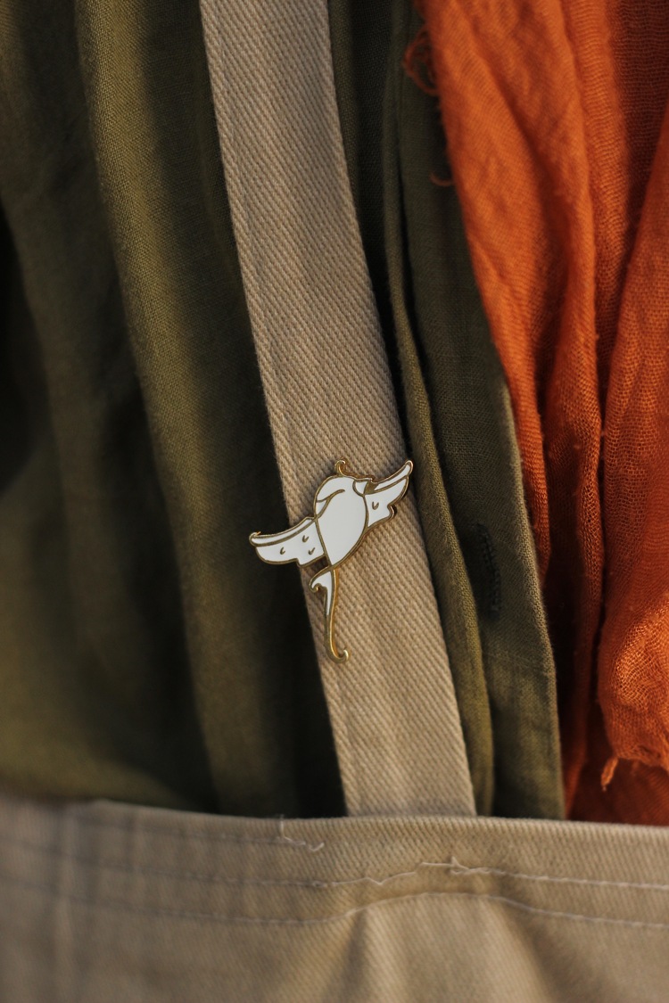 Fairy-tail Kuş Broş