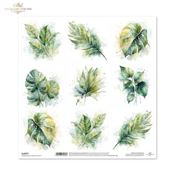 Scrapbooking kağıdı ITD Collection SL2072