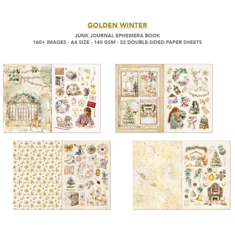 Ciao Bella Golden Winter Junk Journal