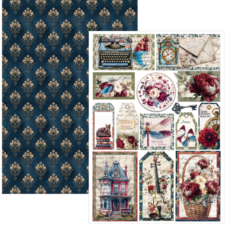 Burgundy Bohemian Creative Pad – A4