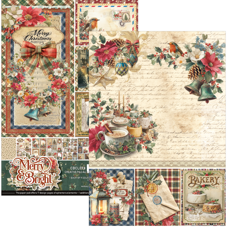 Merry & Bright Creative Pad – A4