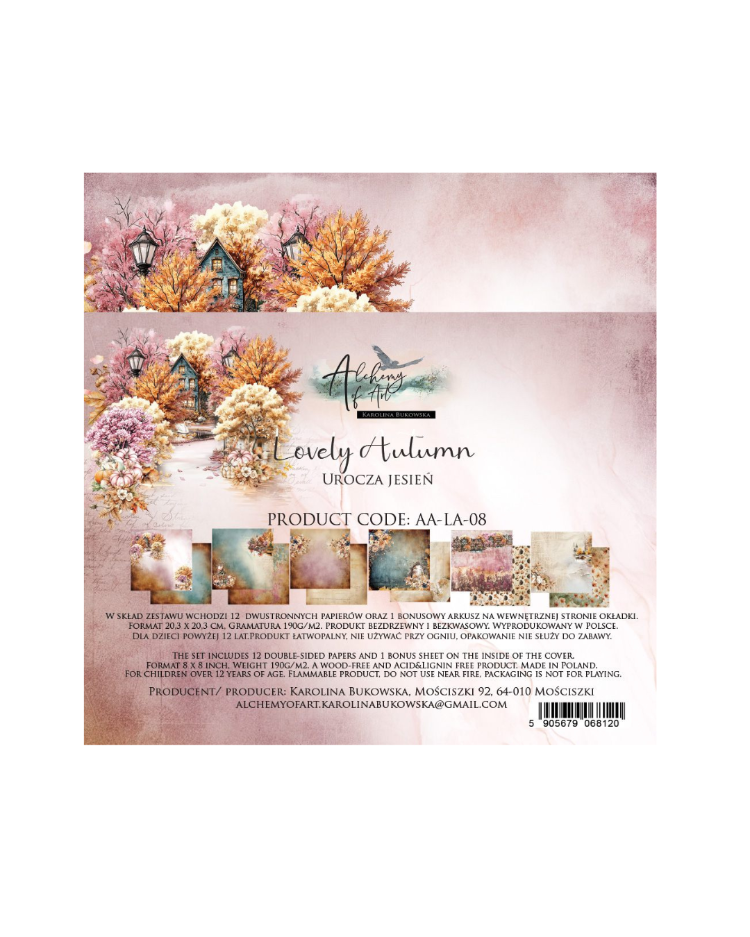 Beautiful Autumn Scrapbooking Kağıdı Seti