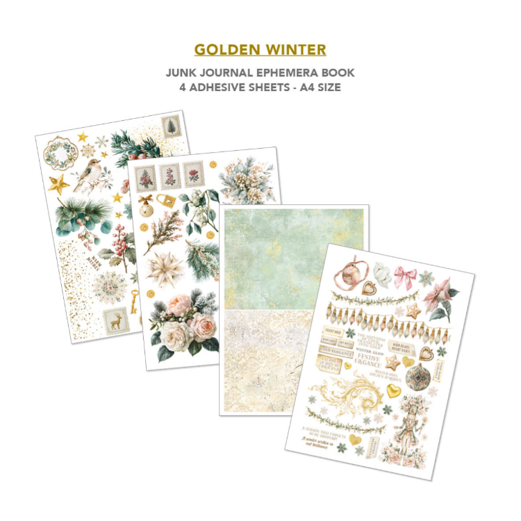 Ciao Bella Golden Winter Junk Journal