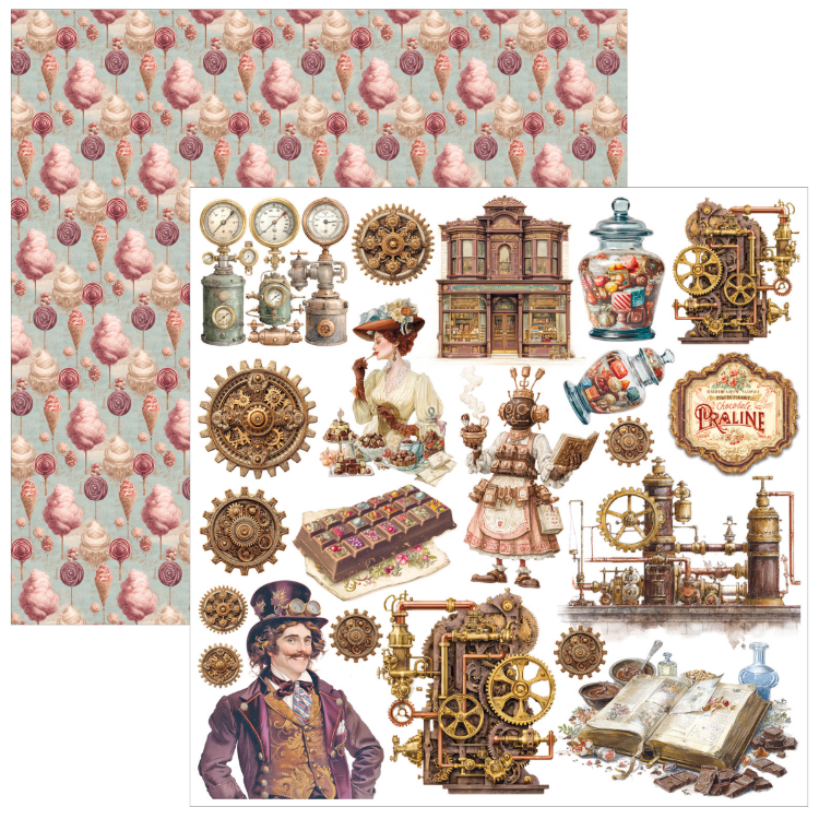 Chocolate Wanderlust – Fussy Cut Paper Pad 6×6"